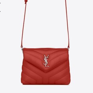 Red YSL handbag